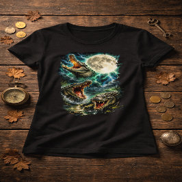 Krokodil Måne T-Shirt