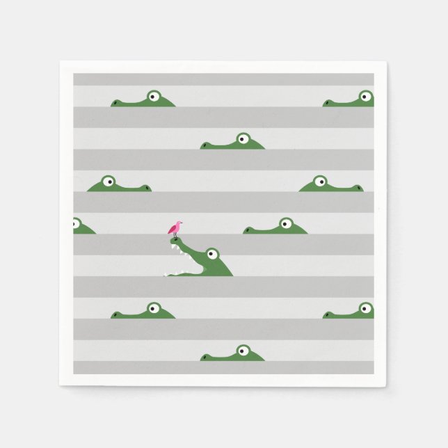 Krokodil Pappersservett (Framsidan)
