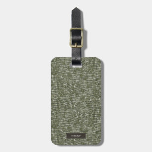 Krokodil Reptile Vild Animal Skin Mönster Bagagebricka