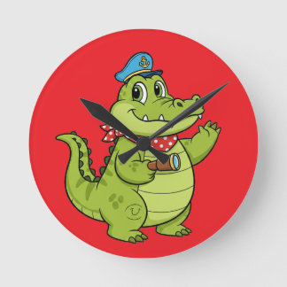 krokodil rund klocka
