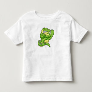 Krokodil som Bodybuilding och stora muskler T Shirt