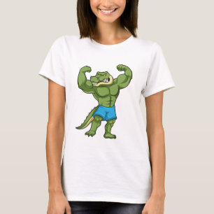 Krokodil som Bodybyggder extrem T Shirt