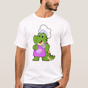 Krokodil som Cook med Spatula T Shirt