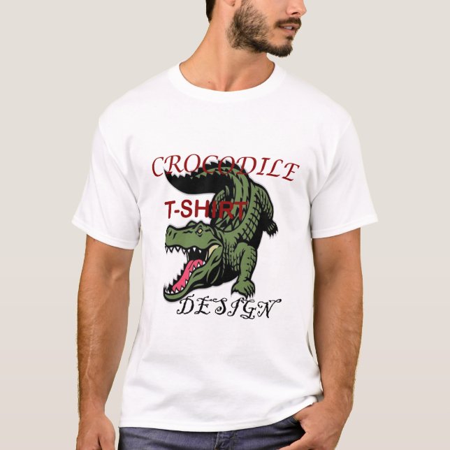 Krokodil T-Shirt Design (Framsida)