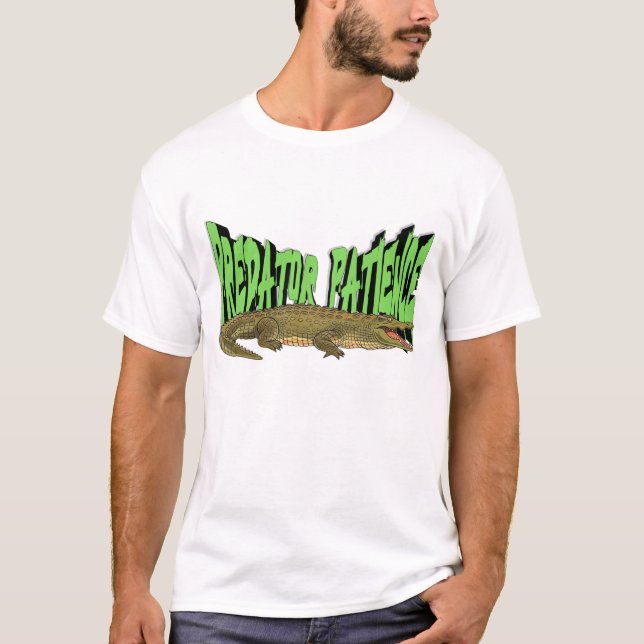 Krokodil Vild Predator Tålamod T SHIRT (Framsida)