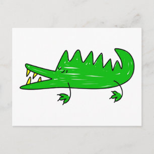 krokodil vykort