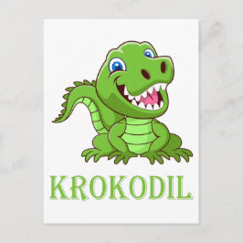 Krokodil Vykort
