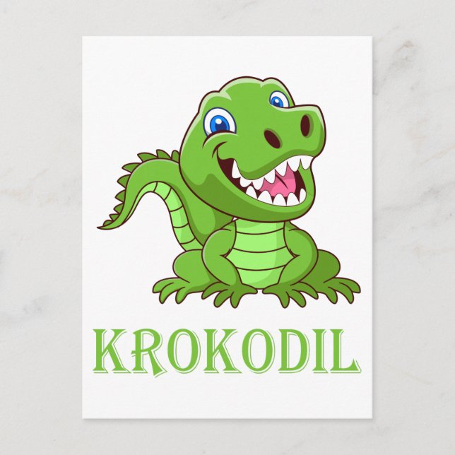 Krokodil Vykort (Framsida)