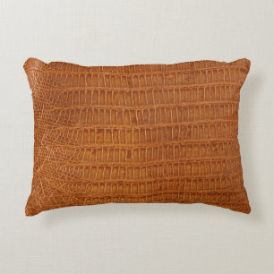 Krokodilalligator reptilder struktur nära prydnadskudde