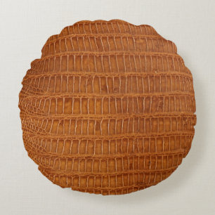 Krokodilalligator reptilder struktur nära rund kudde