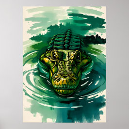 Krokodilbevakning – Rovdjur i träsket Poster