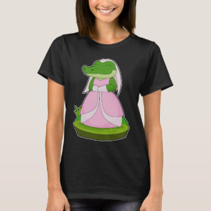 Krokodilbrudslöja bröllop t shirt