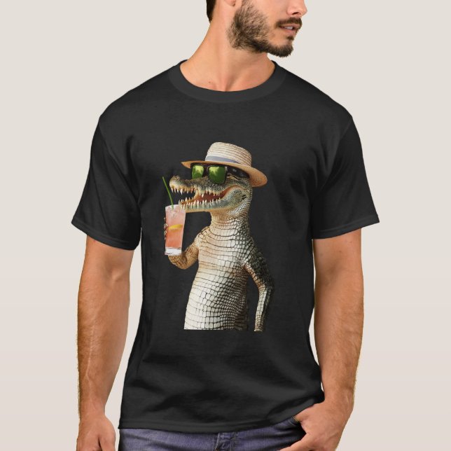 Krokodilcocktail T Shirt (Framsida)