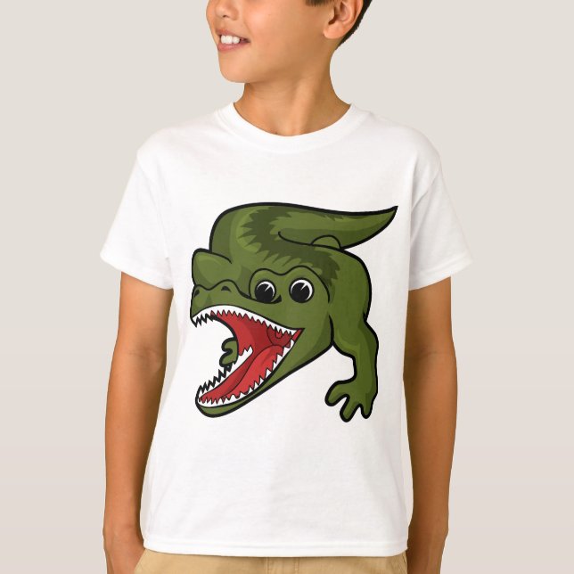 Krokodildesign Tee Shirt (Framsida)