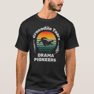 krokodildjur krokodiler silhouette reptile t shirt