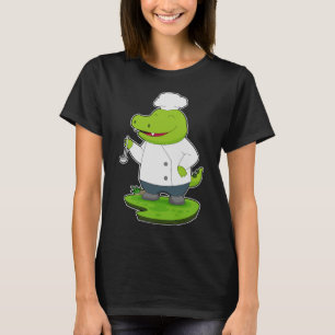 Krokodile Chef Cooking spoon T Shirt