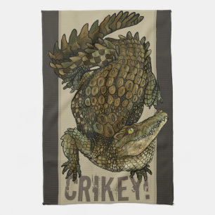 Krokodile Crikey! Kökshandduk