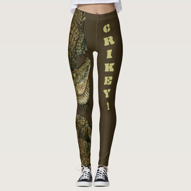 Krokodile Crikey! Leggings (Framsida)