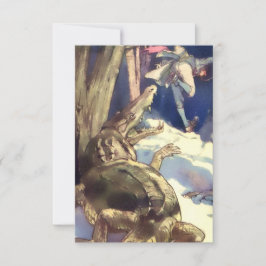 "Krokodilen!" från Alice B Woodward Tack Kort