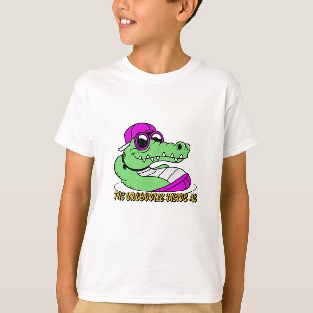 Krokodilen inom mig | söt vacker design t shirt (Framsida)
