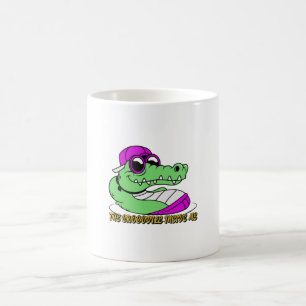 Krokodilen inuti mig Söt, vacker design Kaffemugg