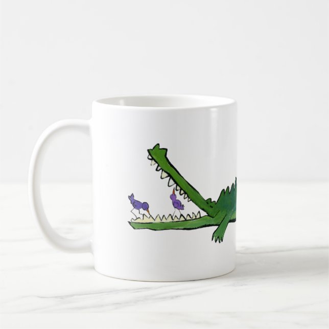 Krokodilen och hans vänmugg kaffemugg (Vänster)
