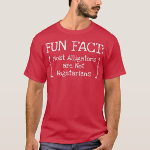 Krokodiler är Not Vegetarians Funny Animal Pun Hu T Shirt