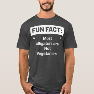 Krokodiler är Not Vegetarians Funny Animal Pun Hu T Shirt
