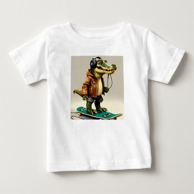 "Krokodiler Sunning: A slice of Florida Life" T Shirt (Framsida)