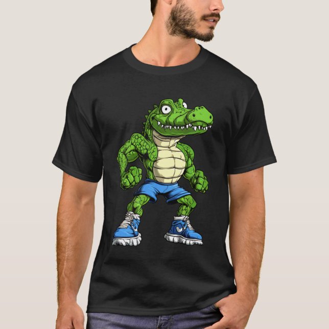 Krokodilers Fitness T Shirt (Framsida)