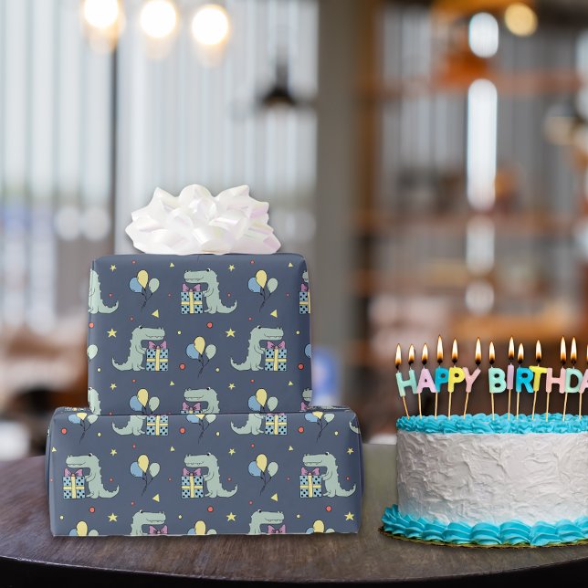 KrokodilFödelsedagsfest Presentpapper (Skapare uppladdad)