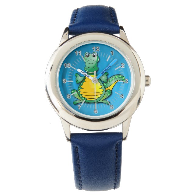 Krokodilkrage Armbandsur (Framsida)