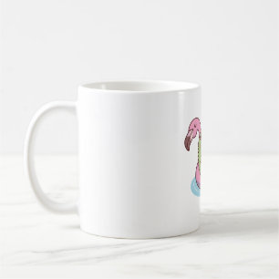 Krokodilkylning på Flamingo Bassäng Flyter Kaffemugg