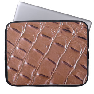 Krokodilläder texturerat bakunderlag, antaget laptop fodral