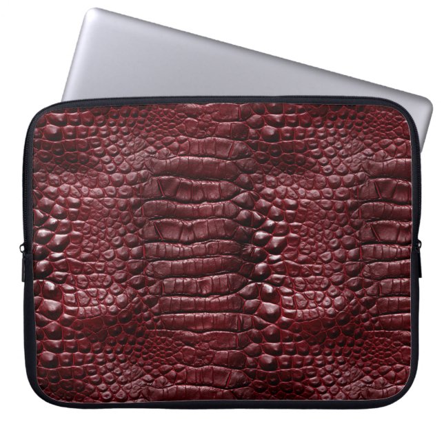Krokodilltryck Bärbart datorskal 15" Laptop Fodral (Framsidan)