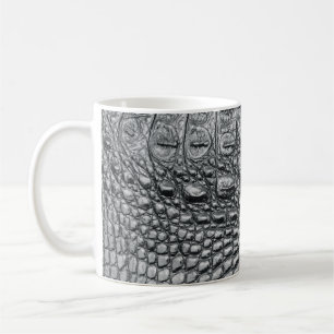 Krokodilneoir: Svart läder Mystique Kaffemugg