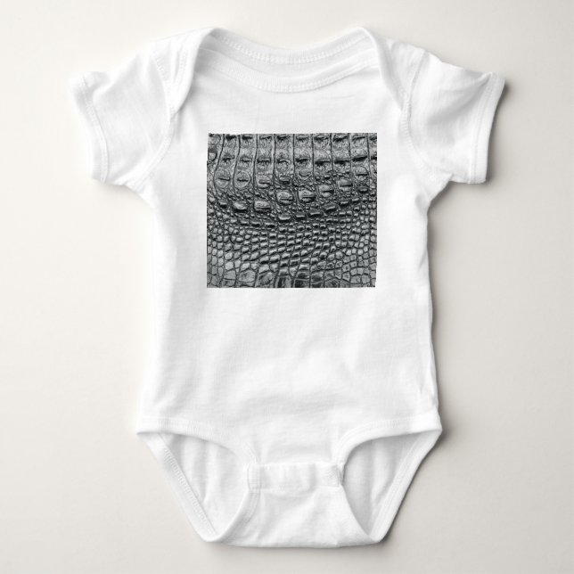 Krokodilneoir: Svart läder Mystique T Shirt (Framsida)