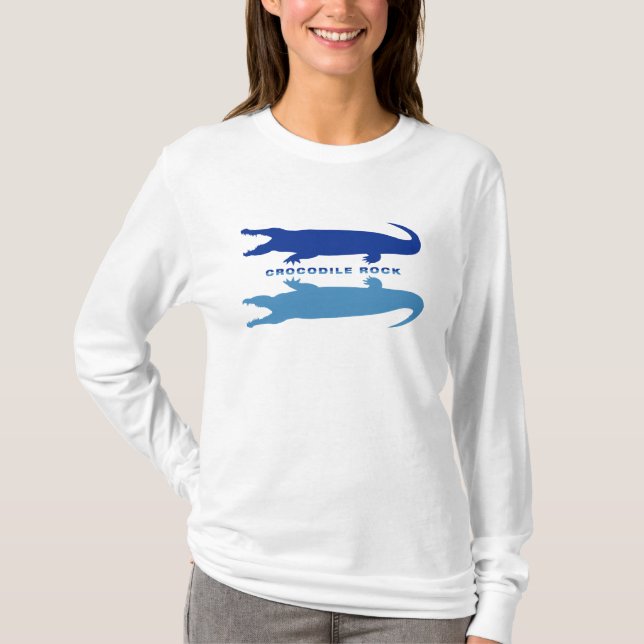 Krokodilreflektion (blå) tee (Framsida)