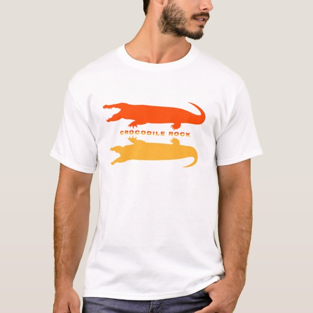 Krokodilreflektion (Orange) T-shirt (Framsida)