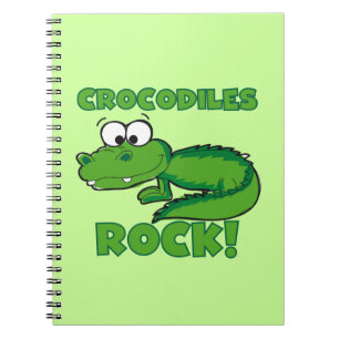 Krokodilsten Anteckningsbok Med Spiral