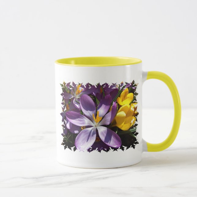 Krokus färgar kaffemuggen mugg (Höger)