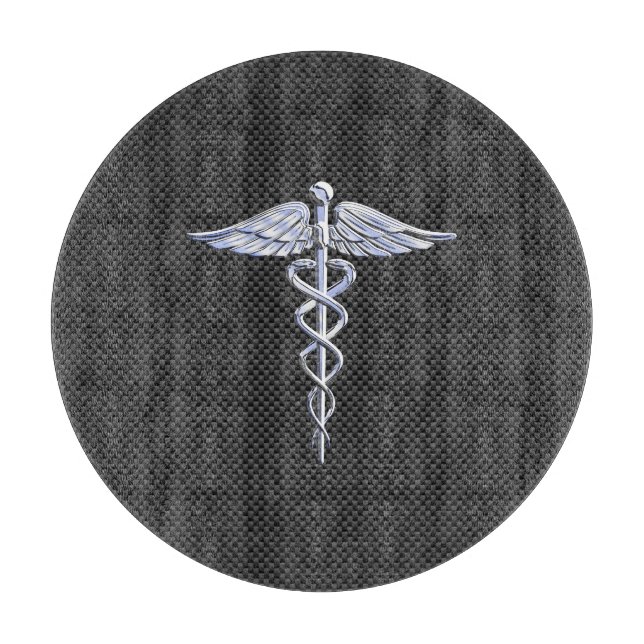 Krom Caduceus Medical Symbol Black Carbon Fiber (Framsidan)
