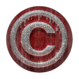 Krom Dropp Glitter Bokstav C Monogram