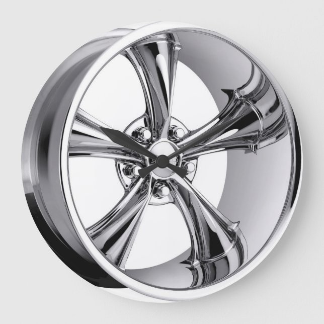 Krom fälg stor klocka (Framsida)