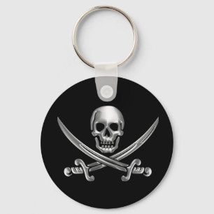 Krom Jolly Roger Nyckelring