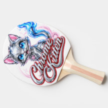 Krom Katt Ping Pong-paddle