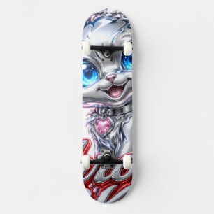 KROM KATT Skidbräda, med lastbilar och hjul Mini Skateboard Bräda 18,5 Cm
