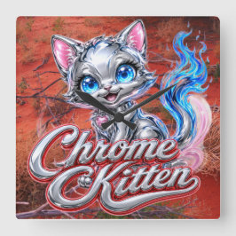 Krom Kattunge Outback Purrer Klocka