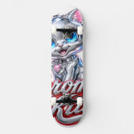Krom Kitten Skateboard, med fäste och hjul Mini Skateboard Bräda 18,5 Cm