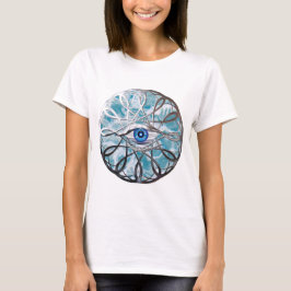 Krom Mystiskt Ögon Design T Shirt